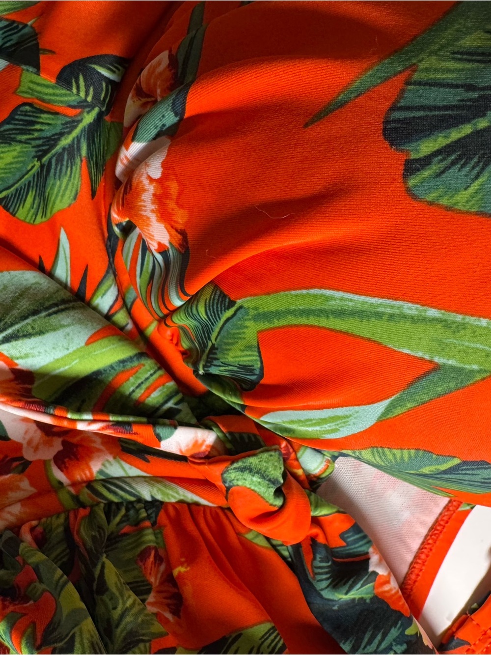 Torrid Orange Tropical Floral Bikini Skirt Set - Picture 8 of 15